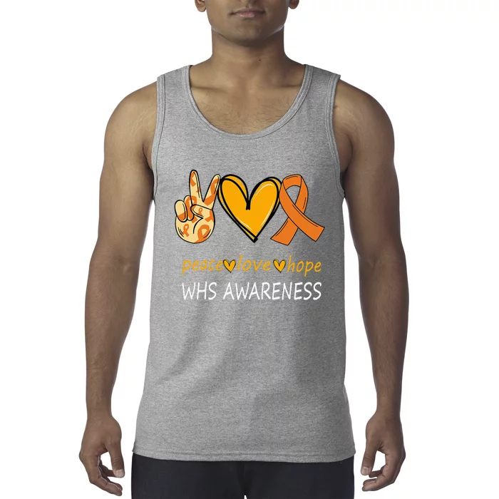 Funny Wolf Hirschhorn Syndrome Awareness Day Tank Top