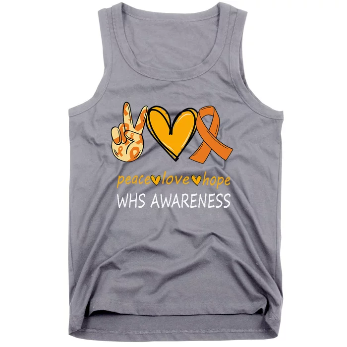 Funny Wolf Hirschhorn Syndrome Awareness Day Tank Top