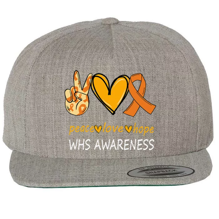 Funny Wolf Hirschhorn Syndrome Awareness Day Wool Snapback Cap