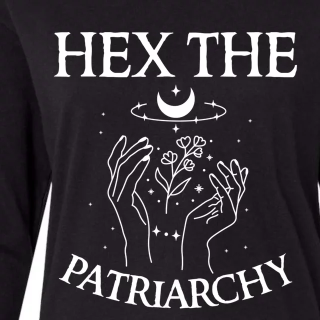 Feminist Witch Hex The Patriarchy Witchcraft Wiccan Gift Womens Cotton Relaxed Long Sleeve T-Shirt