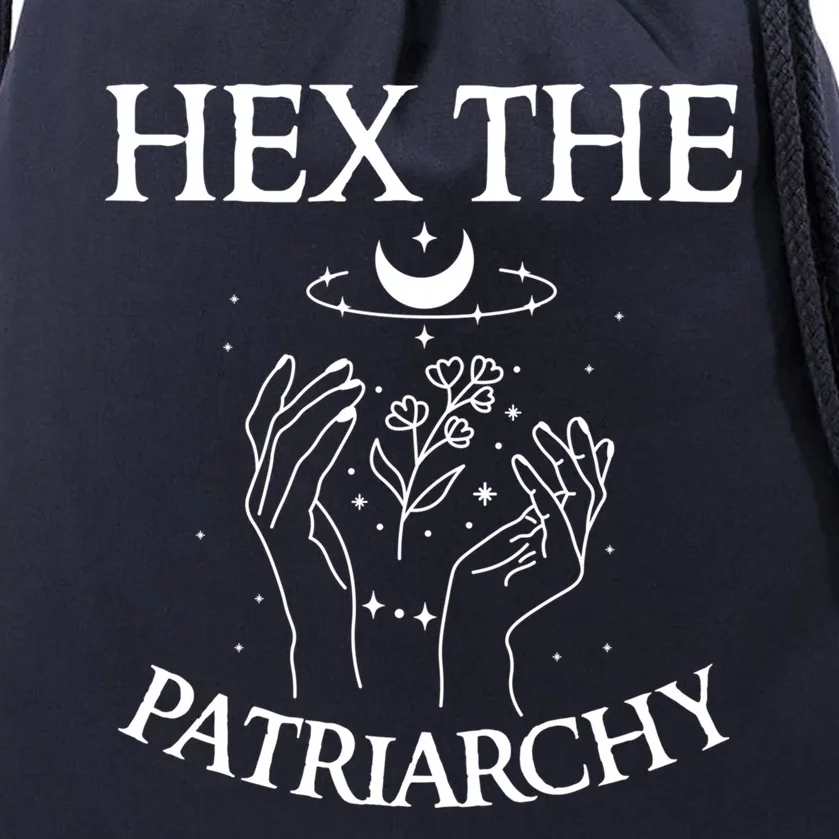 Feminist Witch Hex The Patriarchy Witchcraft Wiccan Gift Drawstring Bag