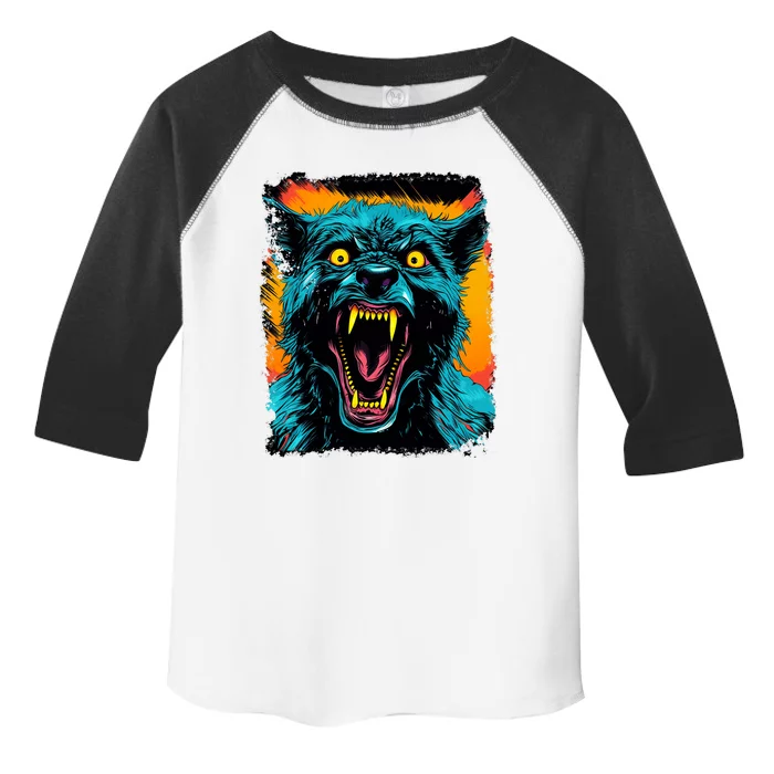 Frightnightfits Werewolf Halloween Toddler Fine Jersey T-Shirt