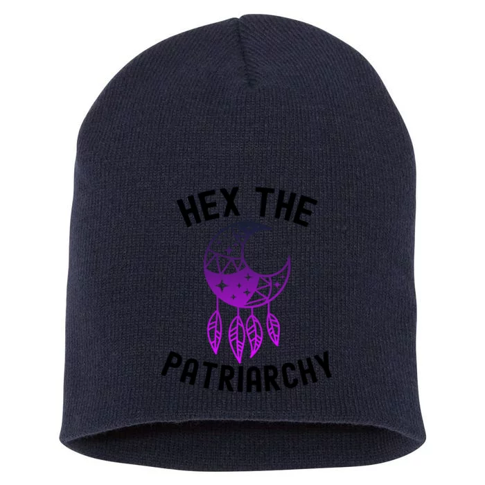 Feminist Witch Hex The Patriarchy Gift For Women Girls Meaningful Gift Short Acrylic Beanie