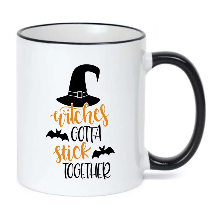 Funny Witch Halloween Witches Gotta Stick Together Feminism Great Gift Black Color Changing Mug