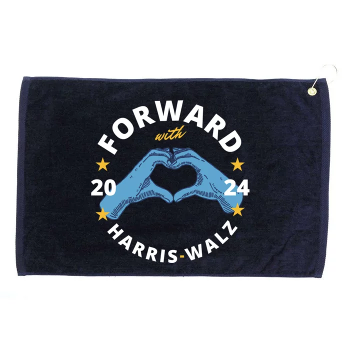 Forward With Harriswalz Gift Grommeted Golf Towel