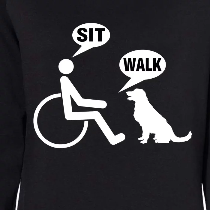 Funny Wheelchair Humor Joke For A Disability In A Wheelchair Womens California Wash Sweatshirt