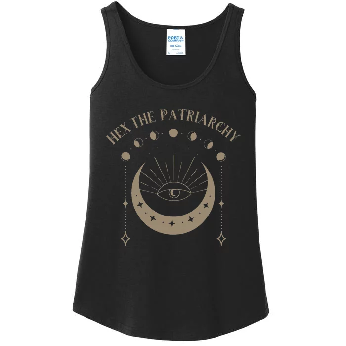 Feminist Witch Hex The Patriarchy Ladies Essential Tank