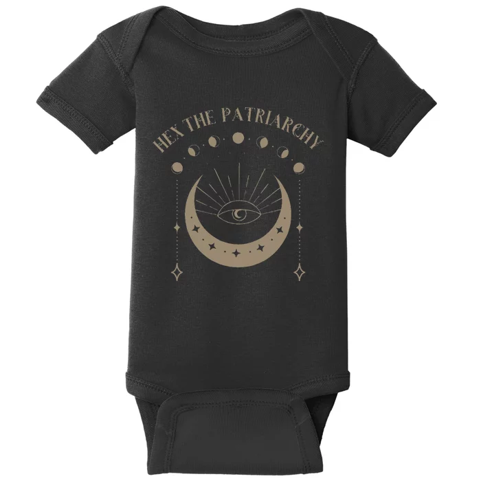 Feminist Witch Hex The Patriarchy Baby Bodysuit