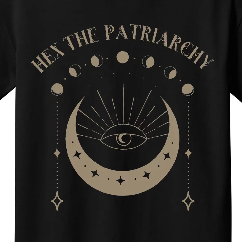 Feminist Witch Hex The Patriarchy Kids T-Shirt