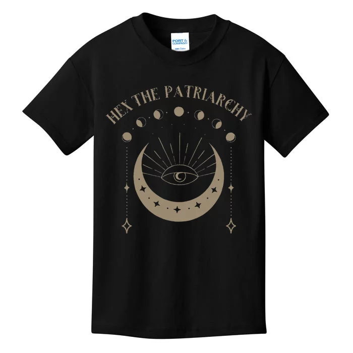 Feminist Witch Hex The Patriarchy Kids T-Shirt