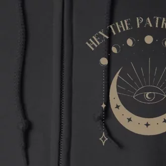 Feminist Witch Hex The Patriarchy Full Zip Hoodie