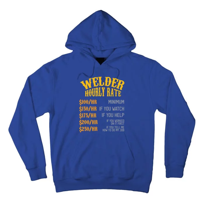 Fun Welder Hourly Set Great Gift Tall Hoodie