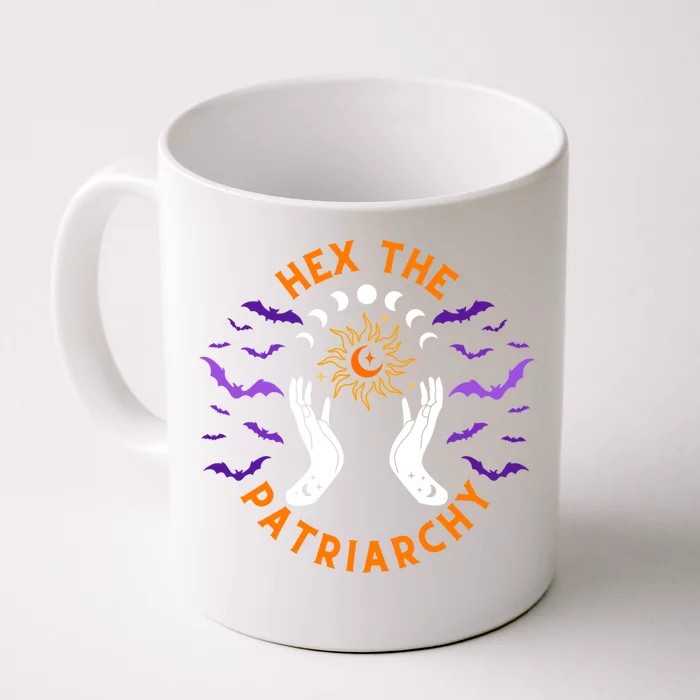 Feminist Witch Hex The Patriarchy Halloween Witch Vibes Great Gift Front & Back Coffee Mug