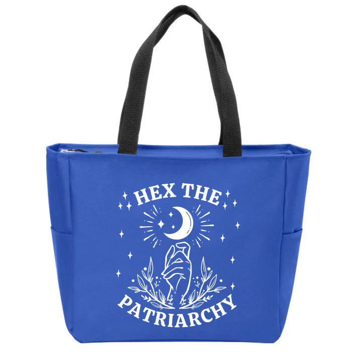 Feminist Witch Hex The Patriarchy Cool Gift Zip Tote Bag