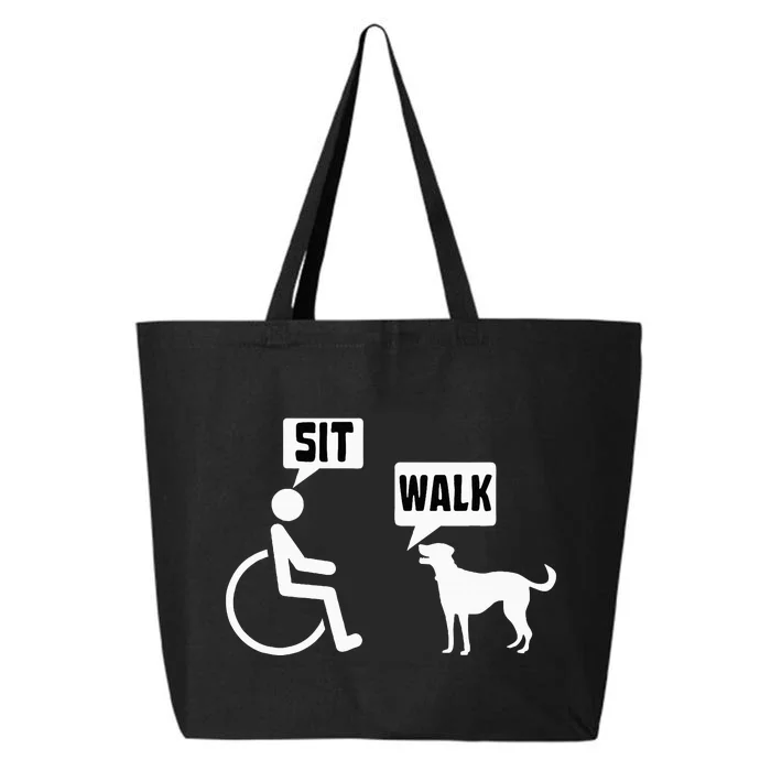 Funny Wheelchair Humor Joke For A Disability In A Wheelchair 25L Jumbo Tote