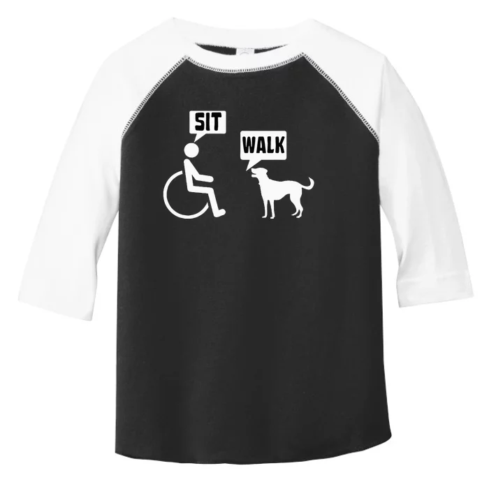 Funny Wheelchair Humor Joke For A Disability In A Wheelchair Toddler Fine Jersey T-Shirt