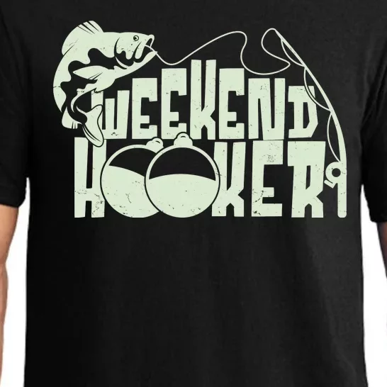 Funny Weekend Hooker Fishing Fan Pajama Set