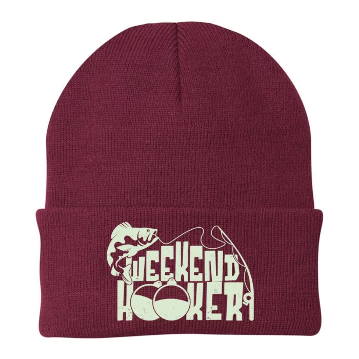 Funny Weekend Hooker Fishing Fan Knit Cap Winter Beanie