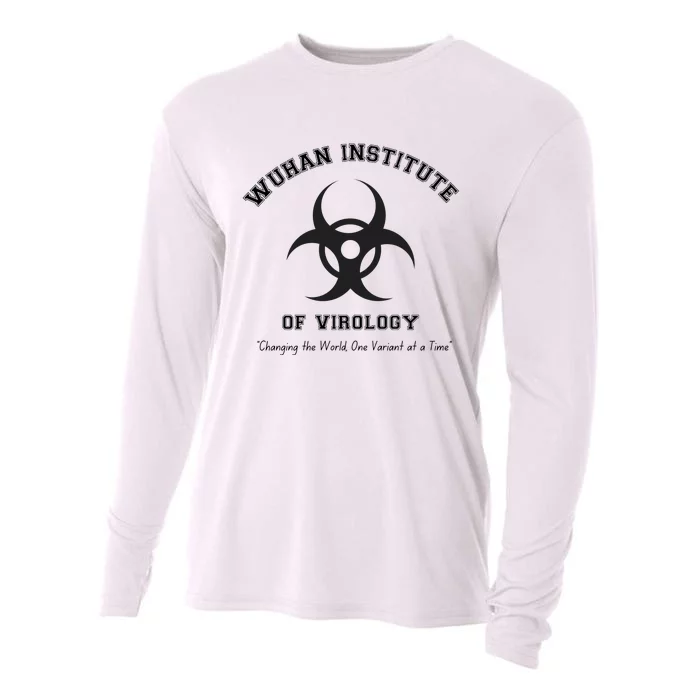 Funny Wuhan Institute Of Virology Anti Mask Mandate Stand Up for Medical Freedom Cooling Performance Long Sleeve Crew