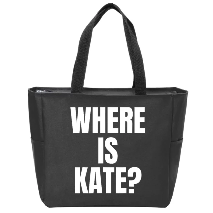 Funny Where Is Kate Royal Family Kate Middleton Zip Tote Bag