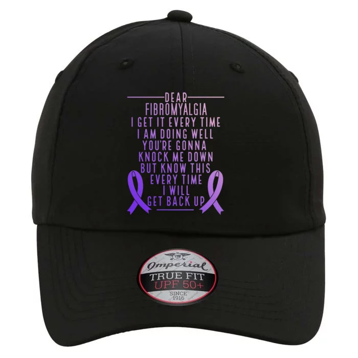 Fibro Warrior I Will Get Back Up Fibromyalgia Awareness Gift The Original Performance Cap