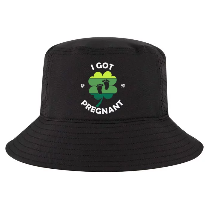 Funny Women I Got Pregnant Patricks Day Cool Comfort Performance Bucket Hat