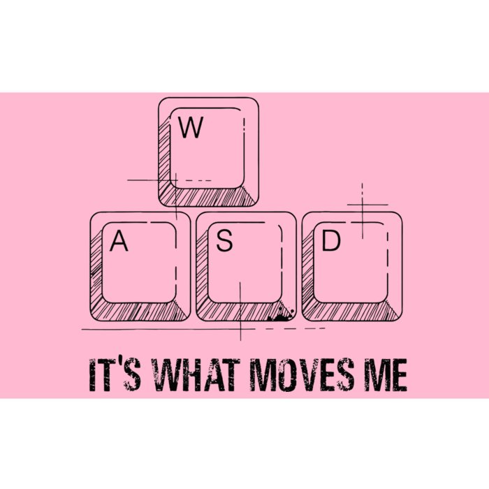 Funny Wasd Its What Moves Me Video Games Gamer Pc Gaming Bumper Sticker