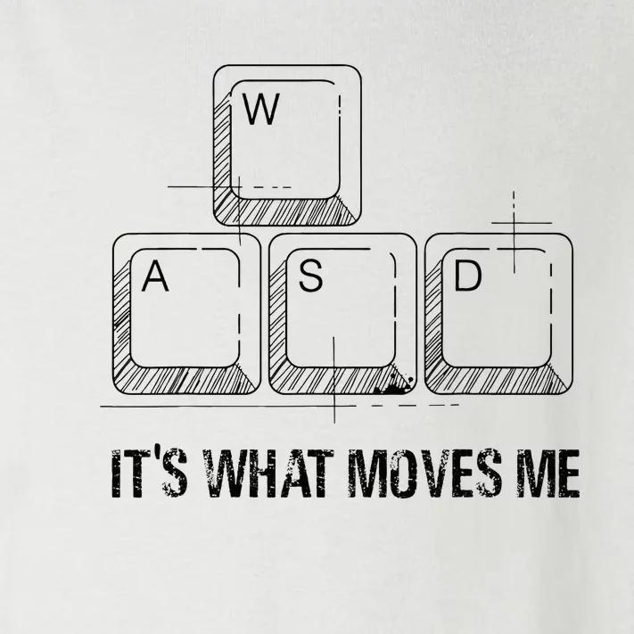 Funny Wasd Its What Moves Me Video Games Gamer Pc Gaming Toddler Long Sleeve Shirt