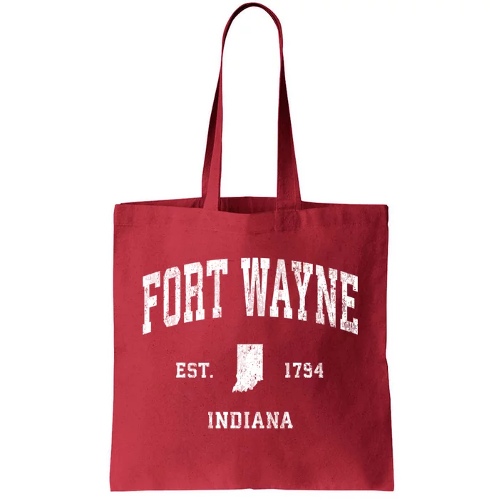 Fort Wayne Indiana In Vintage Athletic Tote Bag