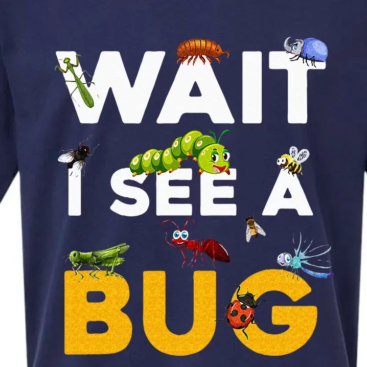 Funny Wait I See A Bug For Entomologist And Bug Lover Kids Sueded Cloud Jersey T-Shirt