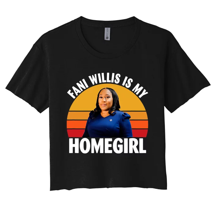 Fani Willis Is My Homegirl Women's Crop Top Tee