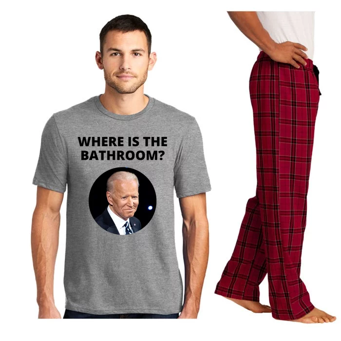 Funny Where Is The Bathroom Joe Bidem Pajama Set