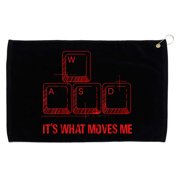 Funny Wasd Its What Moves Me Video Games Gamer Pc Gaming Grommeted Golf Towel