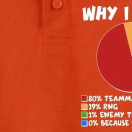 Funny Why I Lose Video Gamer Chart Dry Zone Grid Performance Polo