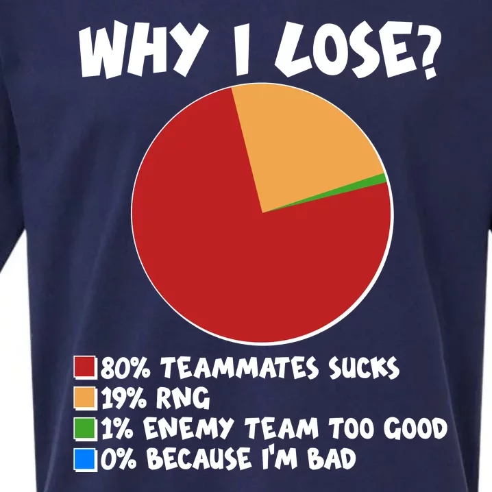 Funny Why I Lose Video Gamer Chart Sueded Cloud Jersey T-Shirt