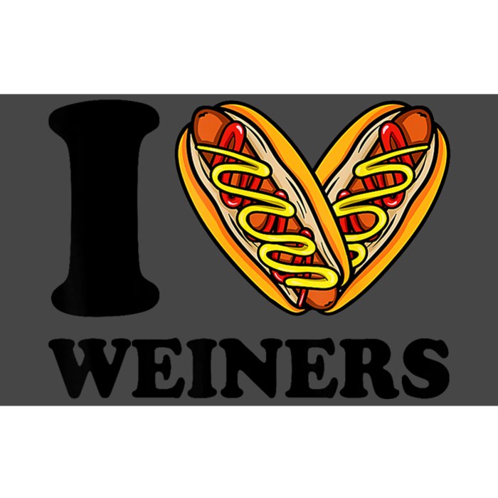 Funny Wiener I Love Weiners Hotdogs Frank Sausage Bun Gifts For Owners Bumper Sticker