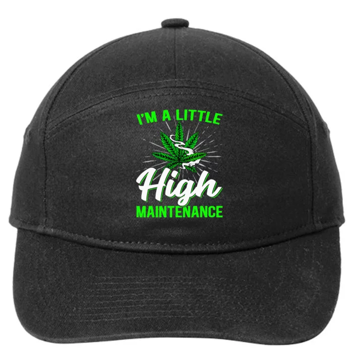 Funny Weed Joke 420 Marijuana Cannabis 7-Panel Snapback Hat