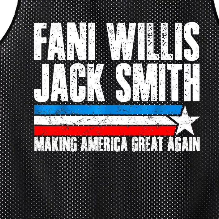 Fani Willis Jack Smith For President 2024 Retro Mesh Reversible Basketball Jersey Tank