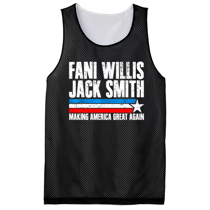 Fani Willis Jack Smith For President 2024 Retro Mesh Reversible Basketball Jersey Tank