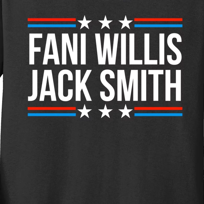 Fani Willis Jack Smith For Presiden Retro American Political Kids Long Sleeve Shirt