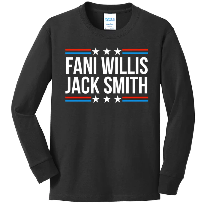 Fani Willis Jack Smith For Presiden Retro American Political Kids Long Sleeve Shirt