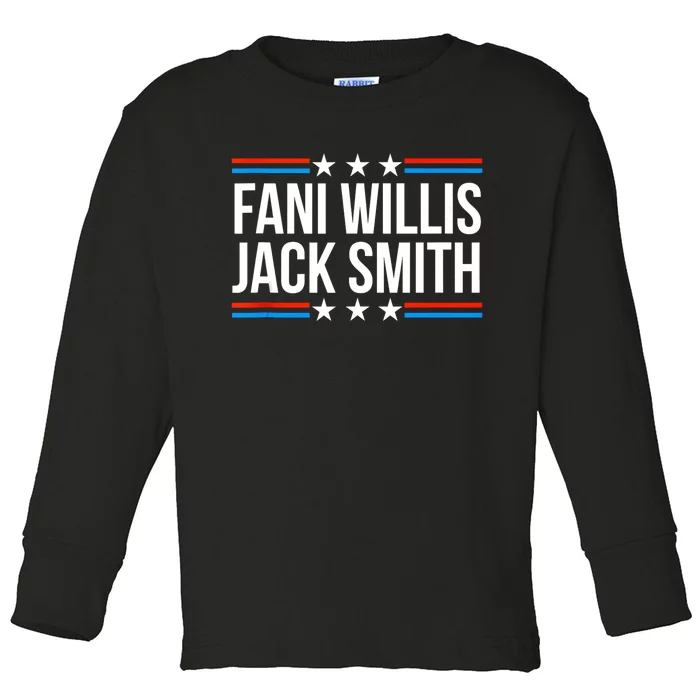 Fani Willis Jack Smith For Presiden Retro American Political Toddler Long Sleeve Shirt