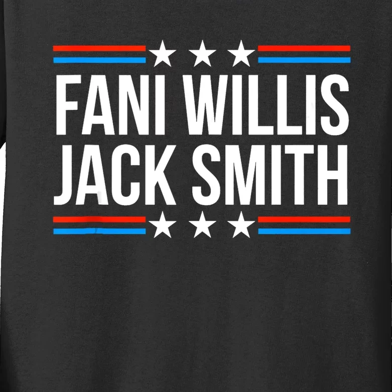 Fani Willis Jack Smith For Presiden Retro American Political Kids Long Sleeve Shirt