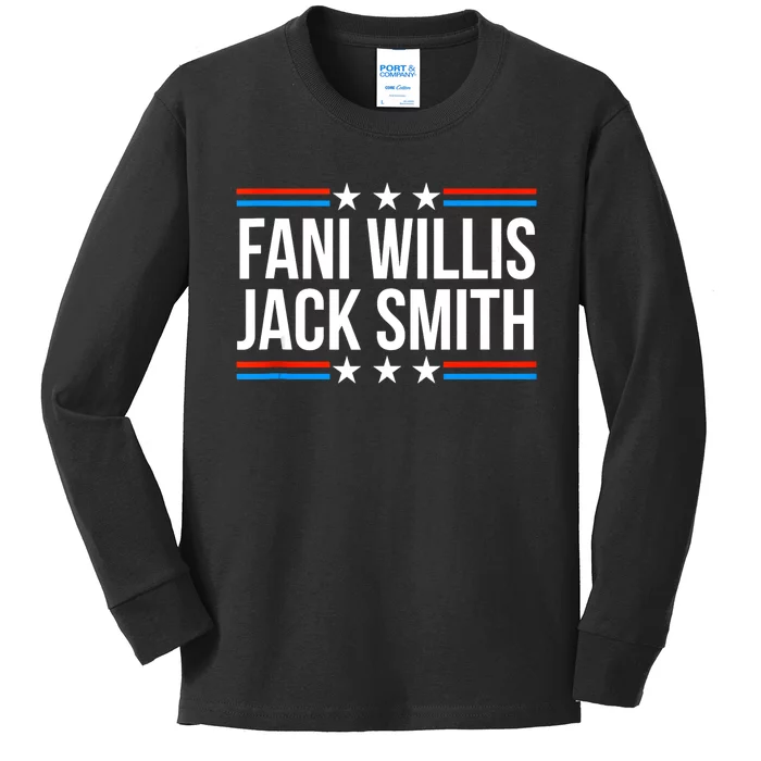 Fani Willis Jack Smith For Presiden Retro American Political Kids Long Sleeve Shirt