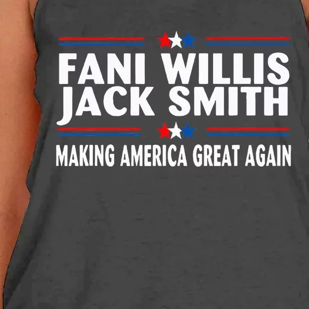 Fani Willis Jack Smith Making America Great Again Women's Knotted Racerback Tank