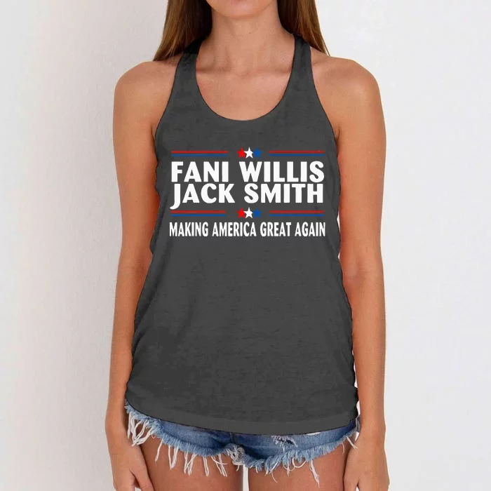 Fani Willis Jack Smith Making America Great Again Women's Knotted Racerback Tank