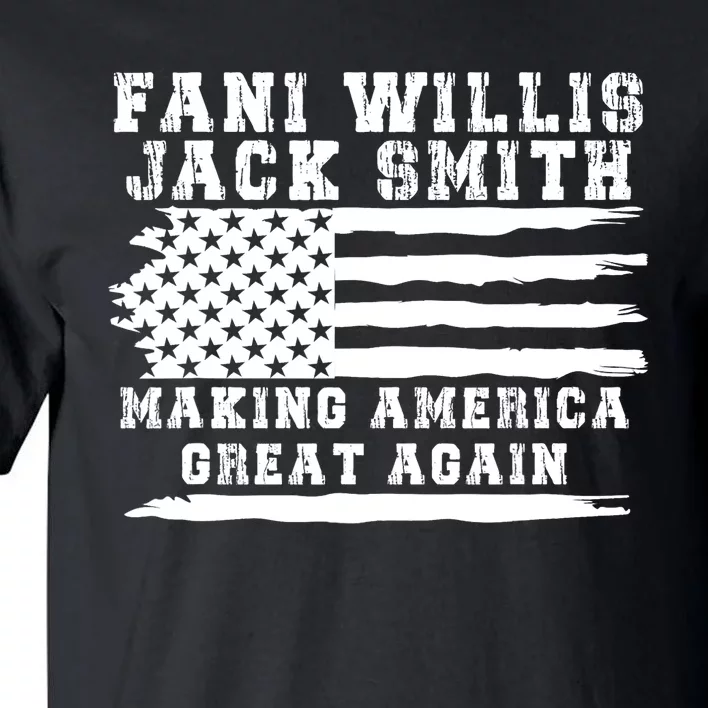 Fani Willis Jack Smith For President 2024 Retro Men Women America Flag Tall T-Shirt