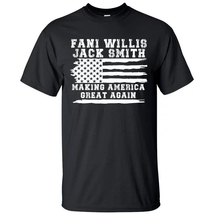 Fani Willis Jack Smith For President 2024 Retro Men Women America Flag Tall T-Shirt