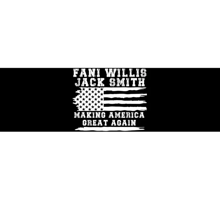 Fani Willis Jack Smith For President 2024 Retro Men Women America Flag Bumper Sticker