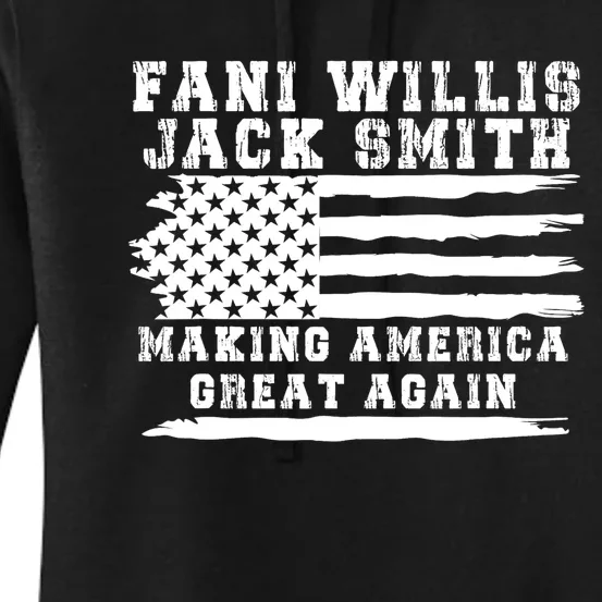 Fani Willis Jack Smith For President 2024 Retro Men Women America Flag Women's Pullover Hoodie